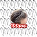 1-100pcs רצועת שיער מתכת לגברים נשים יוניסקס שחור שיער גלי ראש חישוק להקה ספורט סרט ראש רצועת שיער אביזרי שיער מתנה