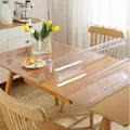 Clear Table ProtectorPlastic Table Cover Protector, Desk Protector Mat, Desk Pad Waterproof PVC Table Protecto preview-5