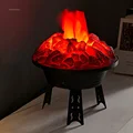 Modern Living Room Electric Fireplace Fireplaces Simulation Charcoal Flame Shape Home Background Wall Decoration Furnace Core preview-4