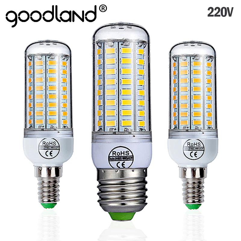 E27 LED Lamp E14 LED Bulb SMD5730 220V Corn Bulb 24 36 48 56 69 72LEDs Chandelier Candle LED Light For Home Ampoule-animated-img