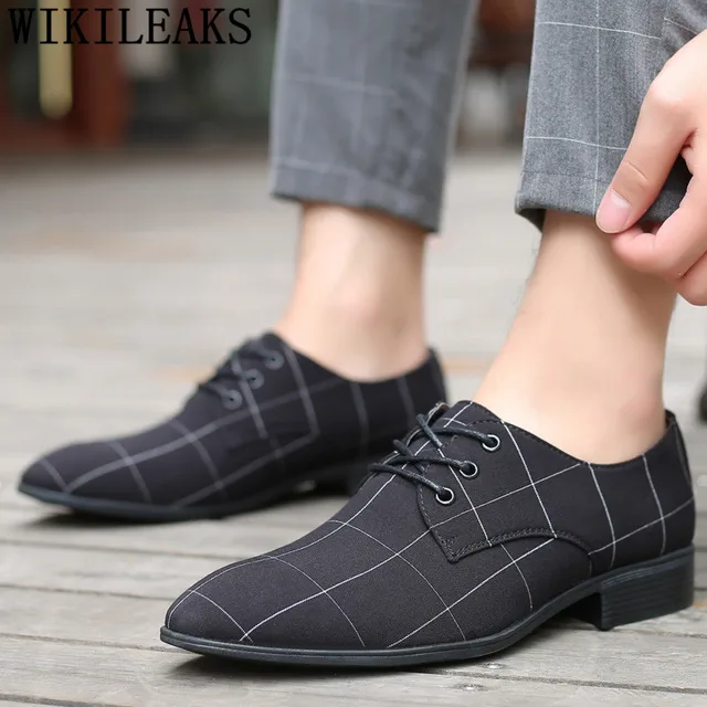 canvas mens dress shoes