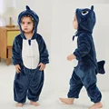 Cute Cartoon Flannel Baby Rompers Stitch Bear Panda Pajamas Cotton Baby Boy Girls Animal Costumes Baby Jumpsuit Kigurumi Outfits preview-2