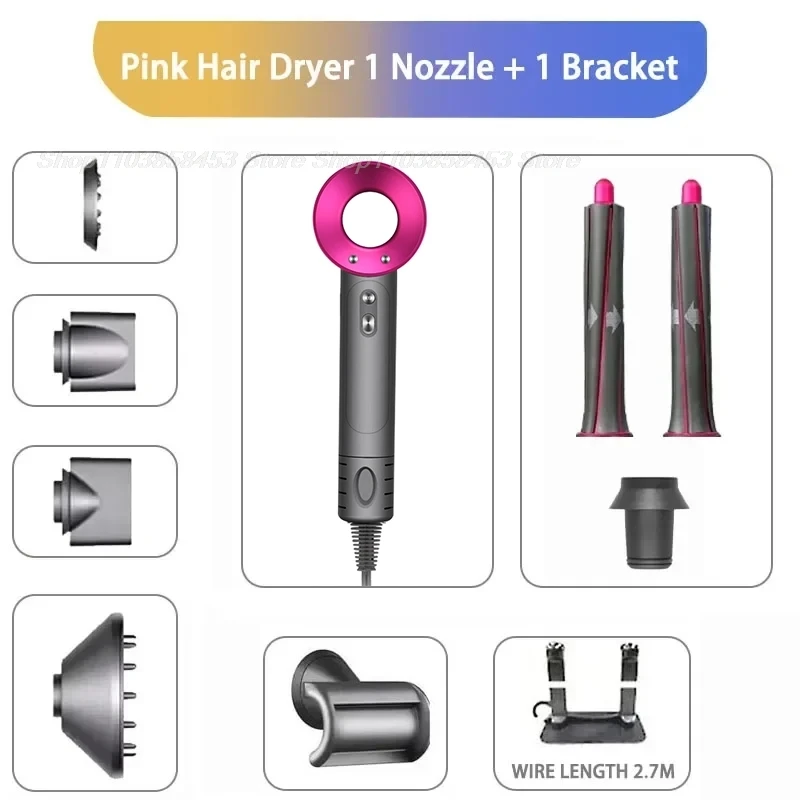 New Professinal Leafless Hair Dryer Negative Hair Care Quick Dry Home Powerful Hairdryer Constant 200 Million Anion Blow Dryer-animated-img