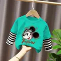 2024 Spring Autumn New Long Sleeved Top for Boys Children's O Neck Pullovers Disney Cute Mickey Print Kids Cotton  Sweatshirts preview-3