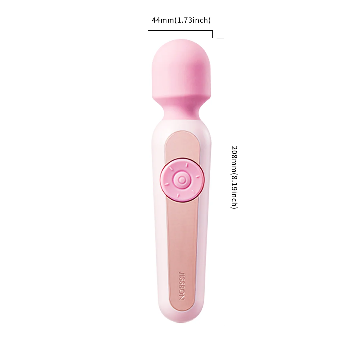 Jissbon Powerful  Vibrating Wand Dildo Vibrator Pink Whale with 56 Vibration Modes Vagina Nipple Massager Sex toys for Women-animated-img