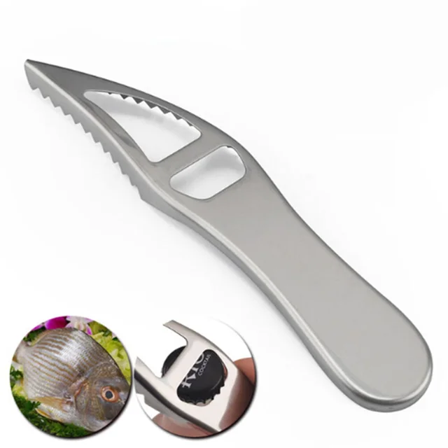 Multifunctional Fish Skin Scale Scraper Peeler Scale Remover Fish Knife Seafood Cleaning Tool Kitchen Accessories-animated-img