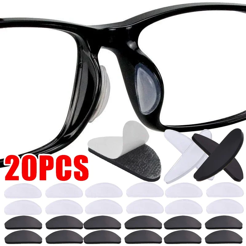 Silicone Glasses Nose Pads Invisible Non-Slip Soft Nose Pads Self Adhesive Glasses Nose Holder Sticker Pads Eyewear Accessories-animated-img