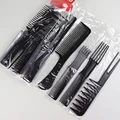 10pcs/set black hair comb set with 10 different designs multifunctional anti-static hair care comb set preview-3