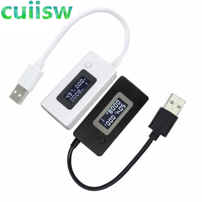 DC Digital Voltmeter Ammeter LCD Dual USB Charger Mobile Power Detector Voltage Current Meter Tester Monitor-animated-img