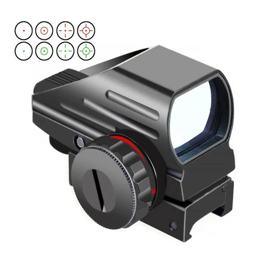 Red Green Dot Reflex Sight Scope Tacticall Holographic 4 Reticles Picatinny Rail-animated-img