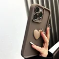 Luxury Cute 3D Love Heart Silicone Phone Case For iPhone 16 15 13 12 11 14 Pro Max X XR XS 16 Plus Shockproof Candy Back Cover preview-2