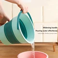 5/10L Folding Bucket Multifunctional Water Storage Container Lightweight Environmentally Space Saving for Camping Fishing preview-1