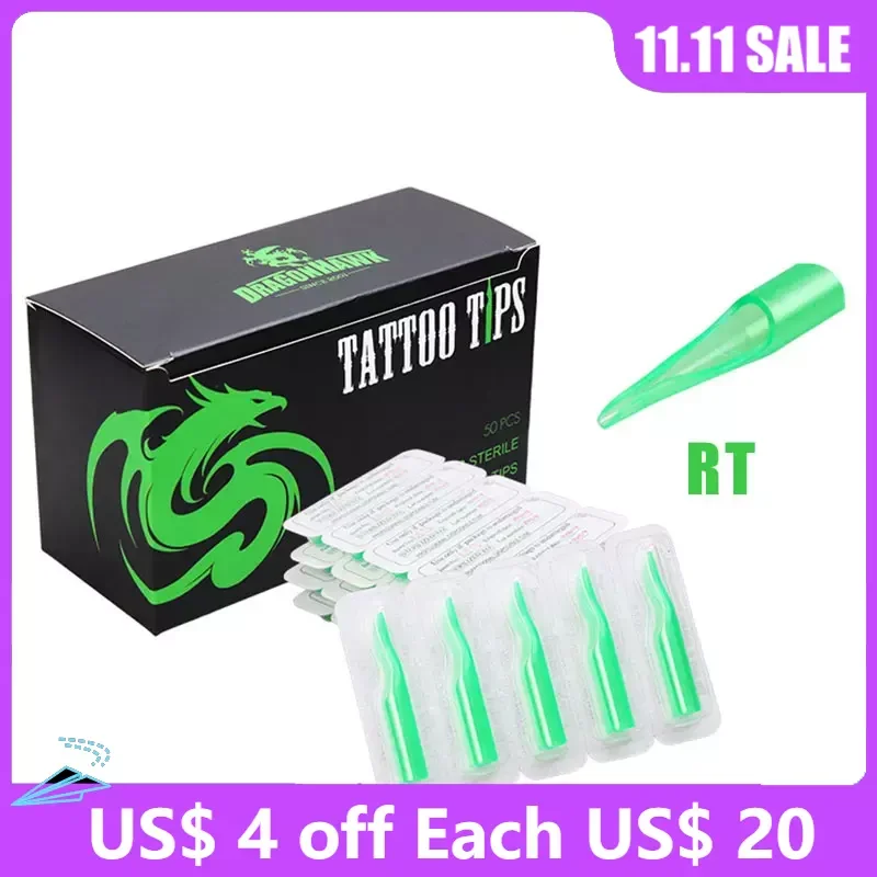 50PCS RL Disposable Sterilized Tattoo Needles Round Liner Needles