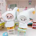 10cm Doll Clothes for 3Pcs Cute Goose Set Kawaii Soft Plush Fluffy Idol Doll Clothes DIY Doll Change Clothes Game for Girls Gift