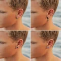 15pairs Earrings Set For Men Stainless Steel Stud Earrings Cross Dangle Hoop Earrings Set Fashion Ear Piercing Jewelry preview-2