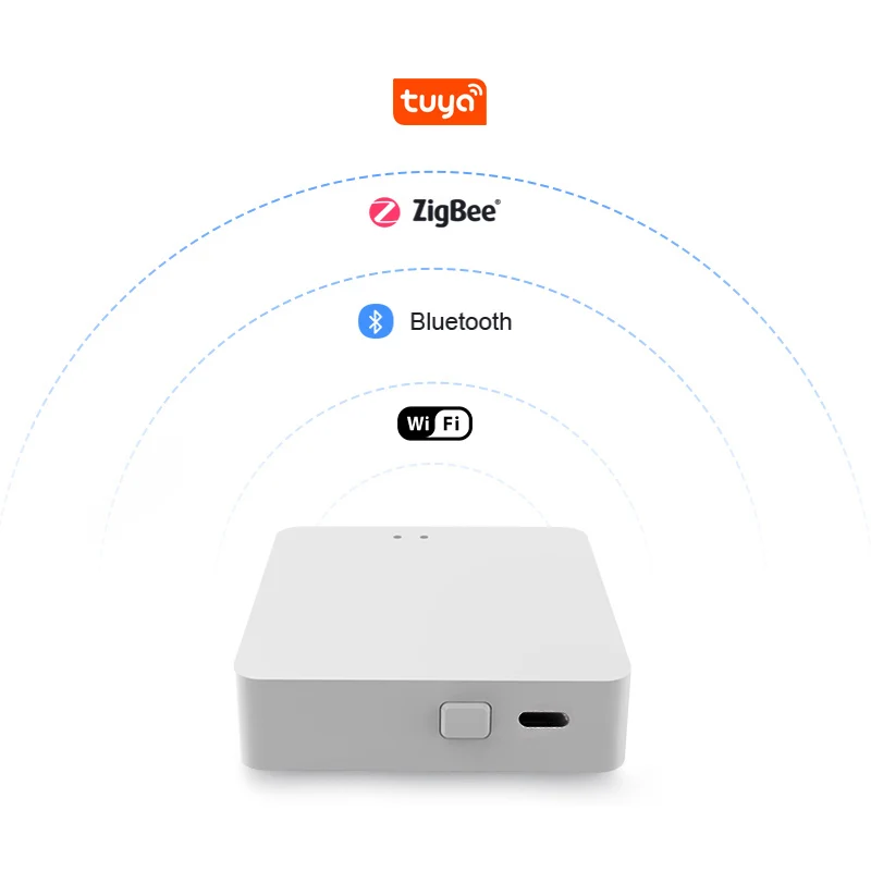 Tuya Multi-Mode ZigBee Bluetooth Gateway Hub Wireless Smart Home Appliances Remote Controller Bridge Support Alexa Google Home-animated-img