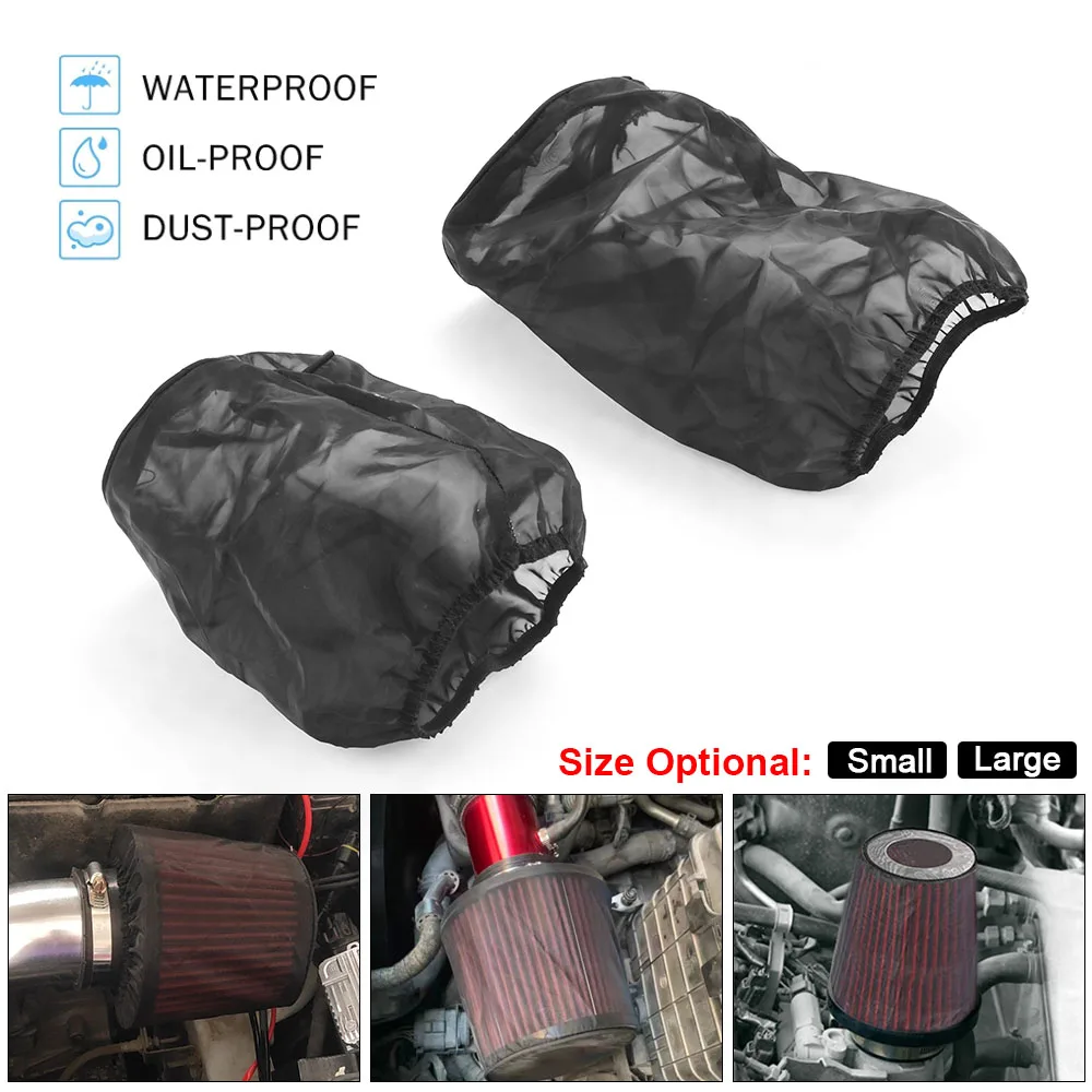 Upgraded Air Filter Protective Cover Real Waterproof Oilproof Dustproof for High Flow Air Intake Filters Air Filter Cover-animated-img