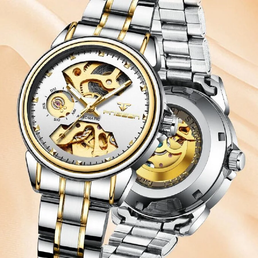 Womens 2025 skeleton watch