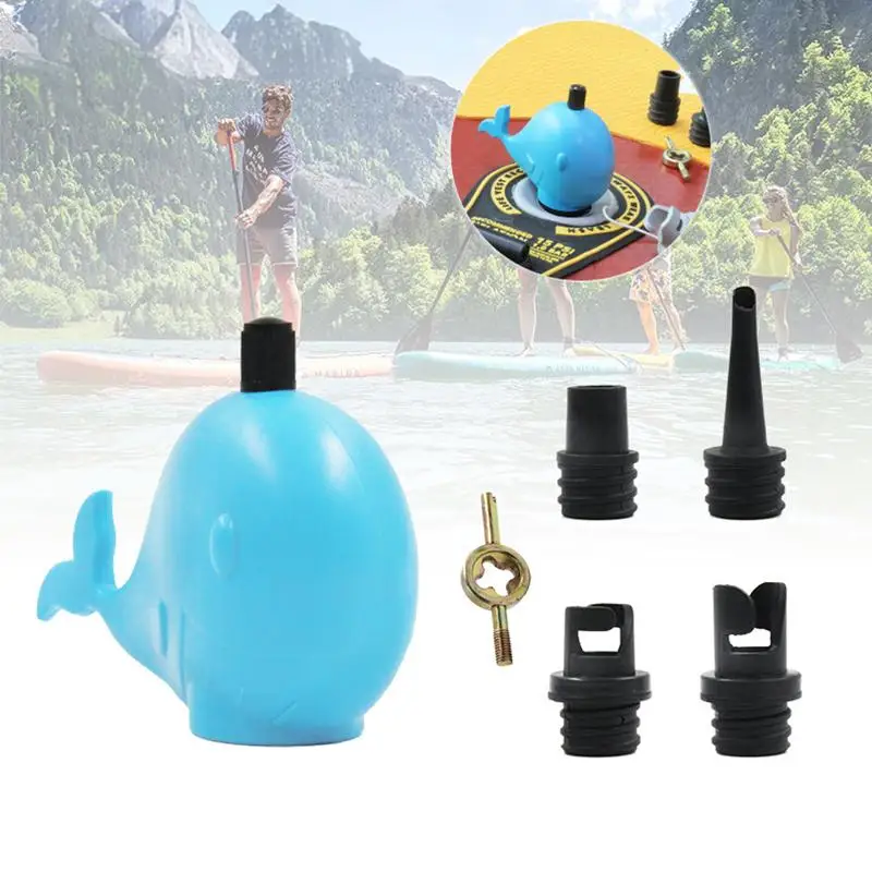 Multifunctional SUP Surfboard Air Pump Adapter Inflatable Swim Ring Rubber Boat Kayak Valve Tire Compressor Converter Nozzle-animated-img