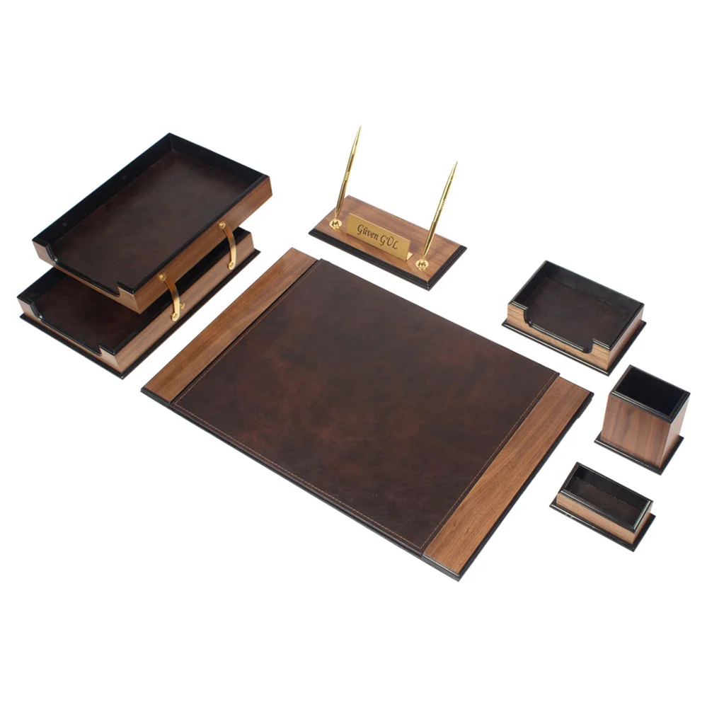 leather office set