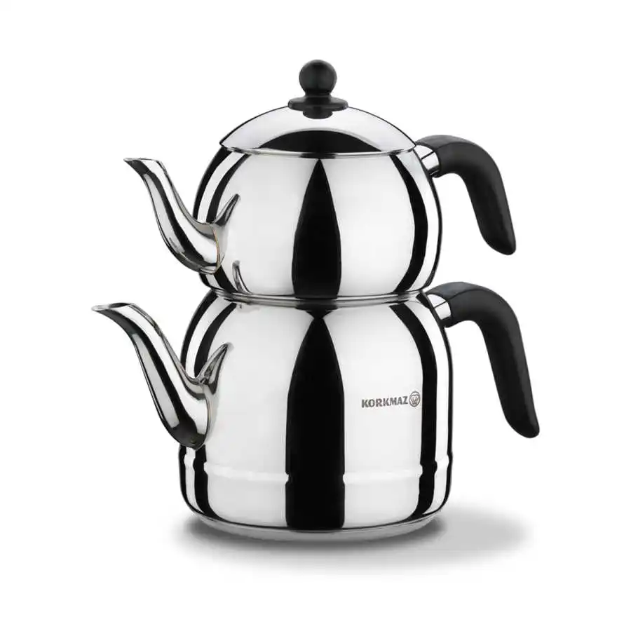 retro stainless steel teapot