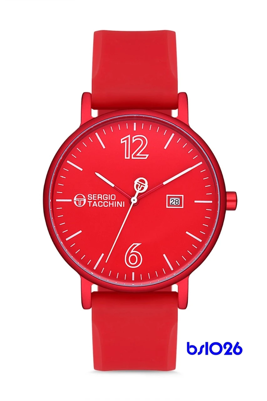 Acquistare Orologi da uomo | Sergio Tacchini Silicone Red Unisex watch  fashion jewelry gold silver black watches