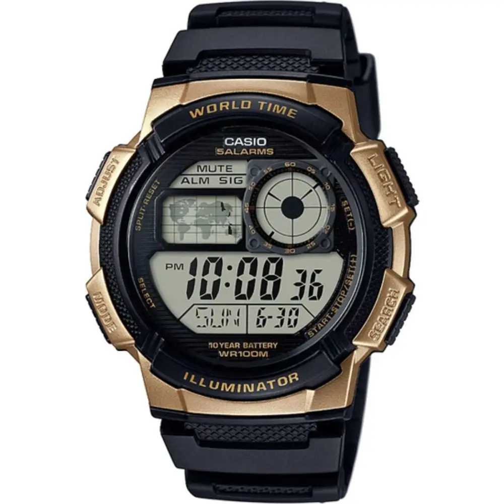 casio round digital watch