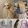 15*100 Cm Tress For Dolls Accessories BJD Obll Doll Hair For Girls DIY Toys Straight Hair High-Temperature Wigs For Dolls Band preview-2