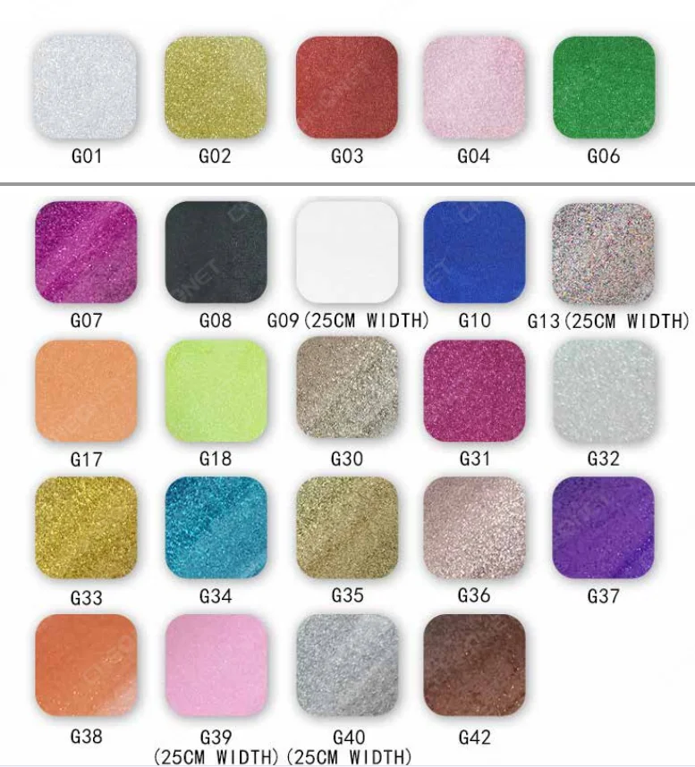 Αγορά AliExpress  24 Colors Heat Transfer Vinyl Glitter Vinyl