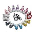 Sneakers Shoes For Dolls 5CM Canvas Shoes Handmade Accessories For 1/6 Dolls Girls Toys Textile Doll Shoes Colorful Children Toy preview-5