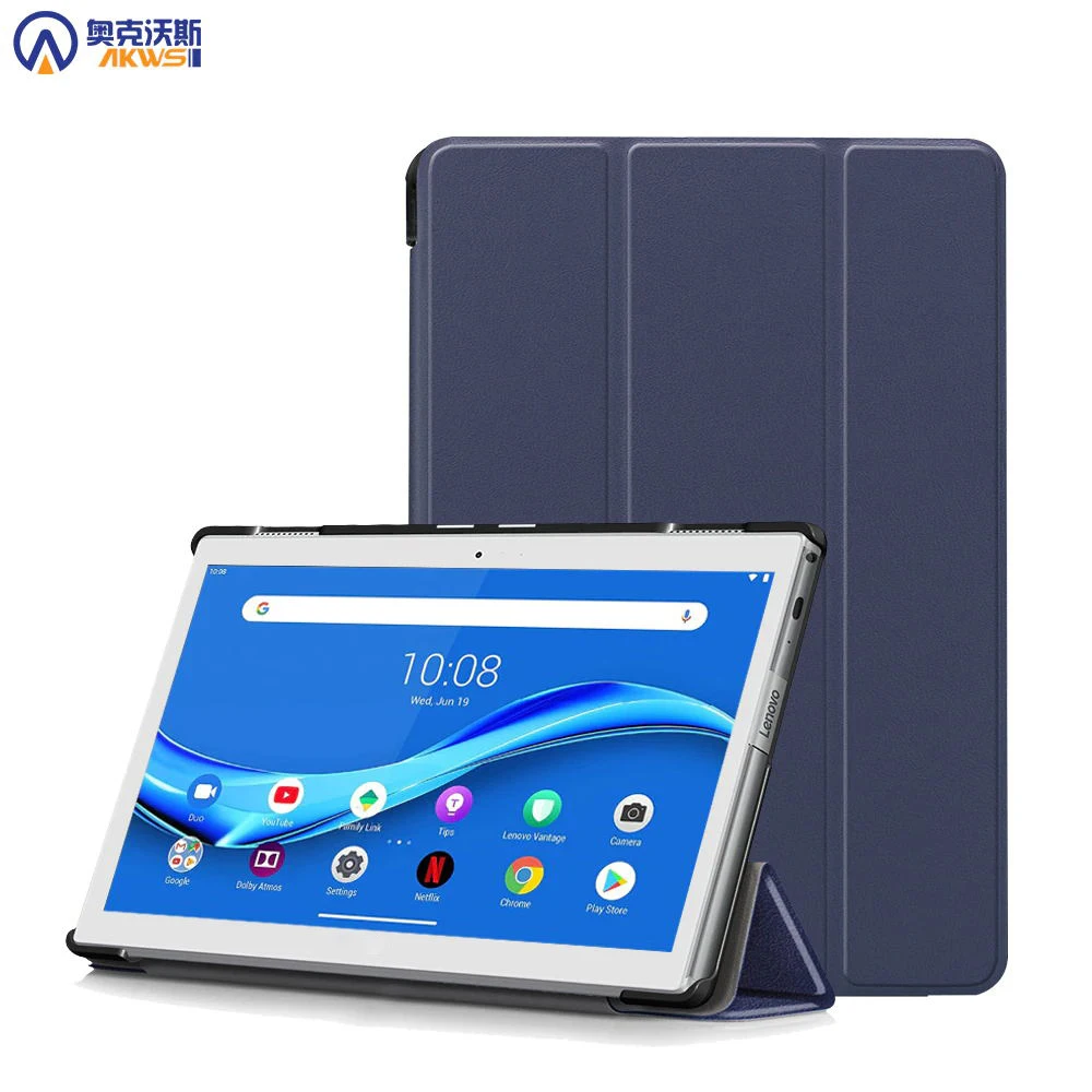 Folio Stand Leather Case for Lenovo TAB 4 10 TB- X304N /F / L, Ultra Slim Protective Cover For Lenovo Tab4 10-animated-img