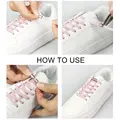 Elastic No Tie Shoelaces Flat Sneakers Shoe Laces For Kids and Adult Quick Lazy Metal Lock Laces Shoe Strings preview-6