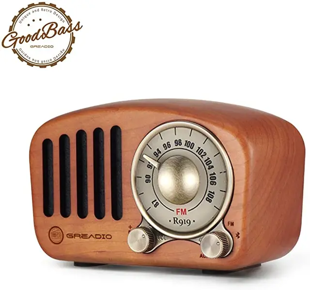 old fashioned radio speaker