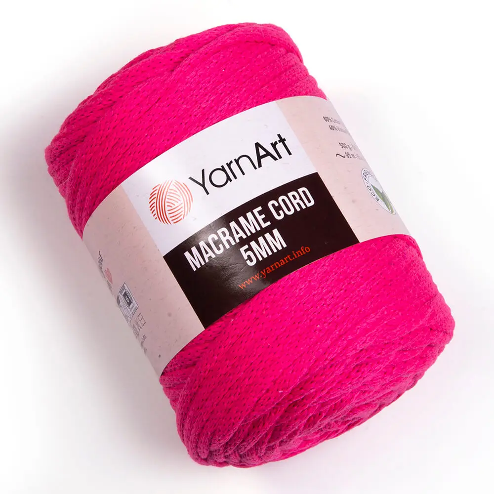 Yarnart Macrame CORD 5mm 500gr 85mt Cotton Hand Knitting Crochet Yarn  String Thread Rope Home Wedding