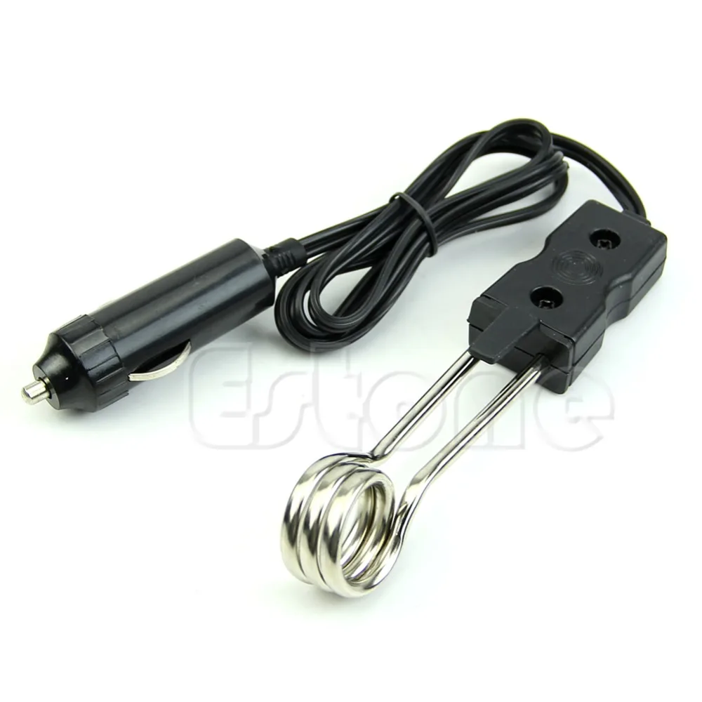 New Portable Safe 12V Car Immersion Heater Auto Electric Tea Coffee Water Heater-animated-img