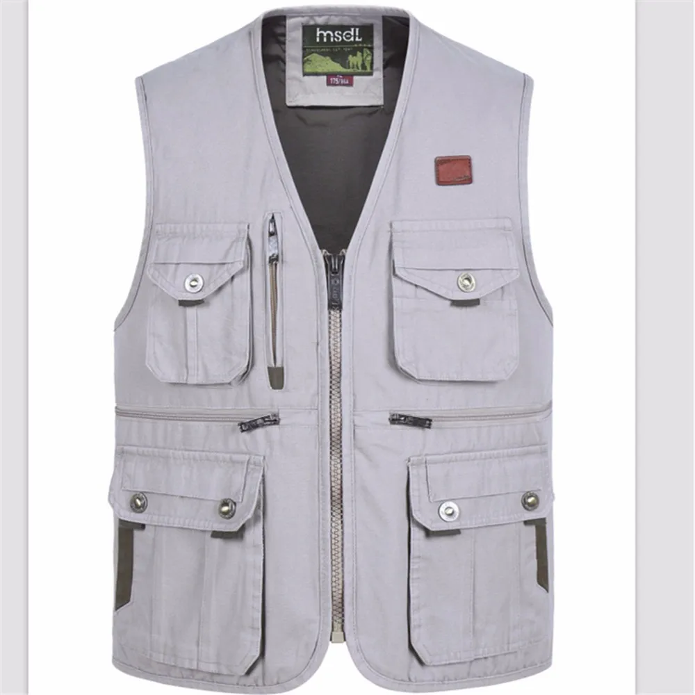 Beige Waistcoats For Men's Travel Vest 