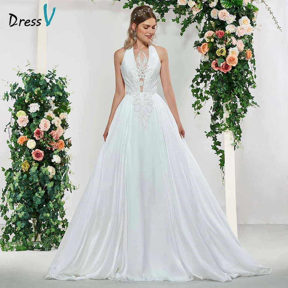 halter neck dress wedding