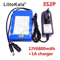 LiitoKala Portable Super 18650 Rechargeable Lithium Ion battery pack capacity DC 12 V 6800 Mah CCTV Cam Monitor 12.6V 1A Charger preview-1