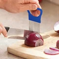 1Pc Stainless Steel Vegetable Fruit Cutter Onion Slicer Holder Kitchen Gadget Tool For Cooking Vegetable Artifact preview-2