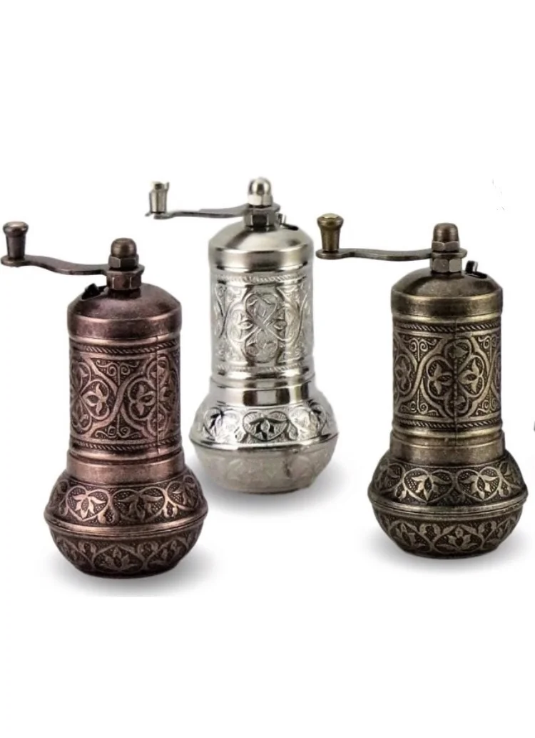 Turkish Copper Sozen Coffee Grinder Spice Grinder Hand Mill Traditional  Handmade 23 CM Kitchenware Gift Decorative