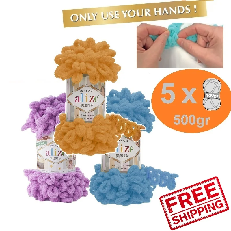 Alize Puffy Yarn 5x100gr 