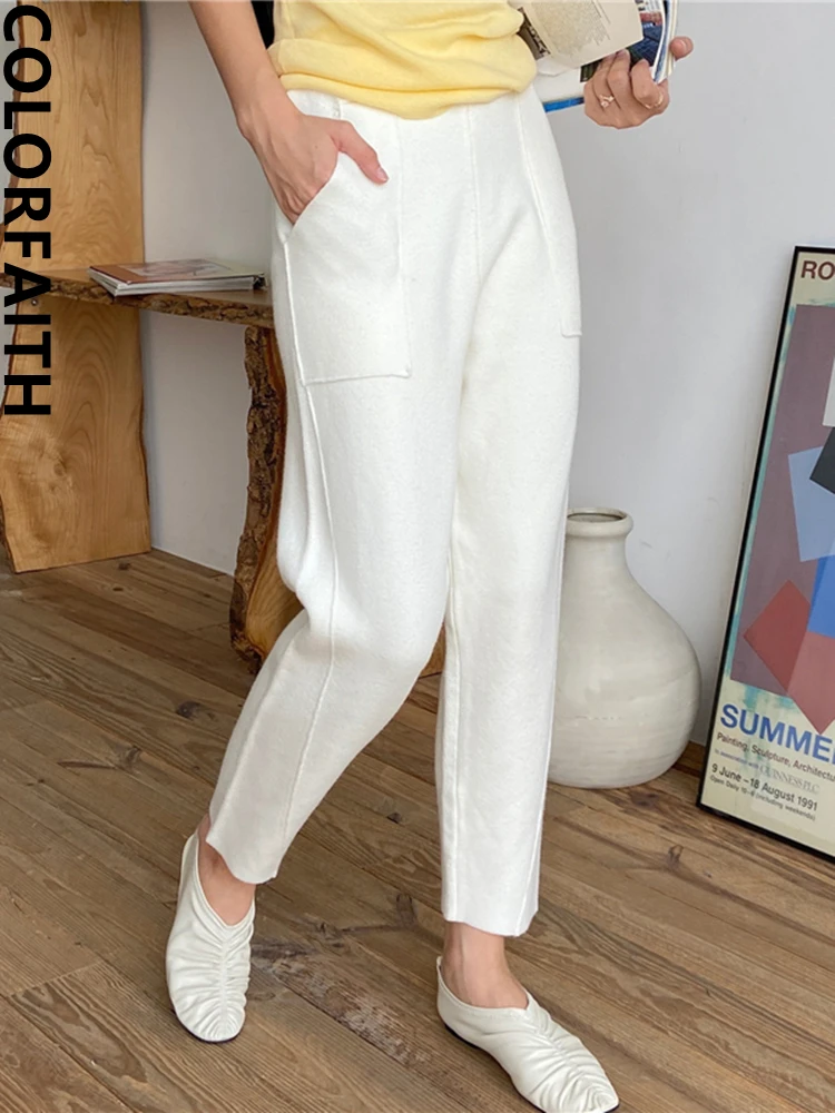2022 Autumn High Waist Women's Pants Pencil With Belt Ankle-length Trousers  Female New Fashion Classic Office Harem Pants Lady - Pants & Capris -  AliExpress