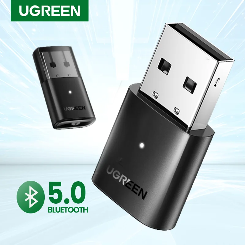 UGREEN USB Bluetooth 5.0 Dongle Adapter 4.0 for PC Speaker Wireless Mouse Music Audio Receiver Transmitter aptx Bluetooth 5.0