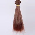 15*100 Cm Tress For Dolls Accessories BJD Obll Doll Hair For Girls DIY Toys Straight Hair High-Temperature Wigs For Dolls Band preview-5