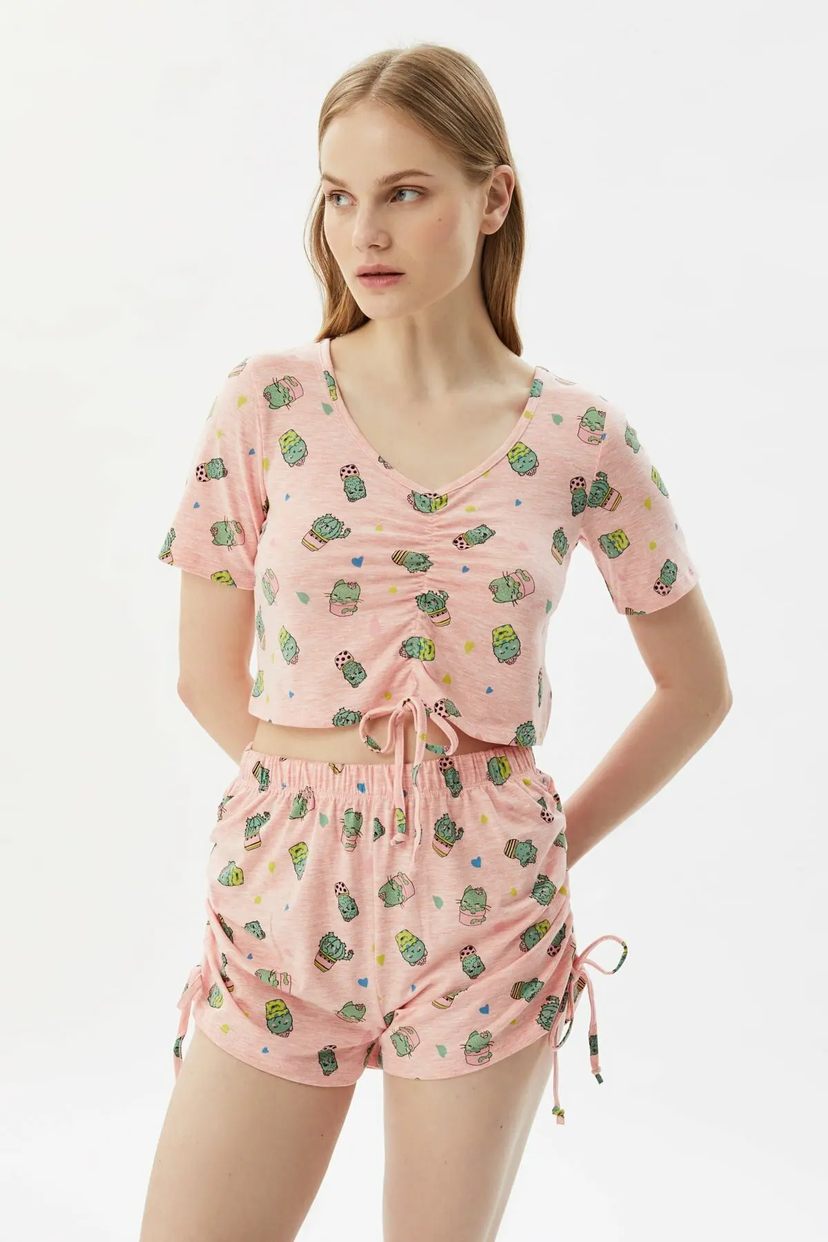 Women's Print Knitted Pajama Sets 